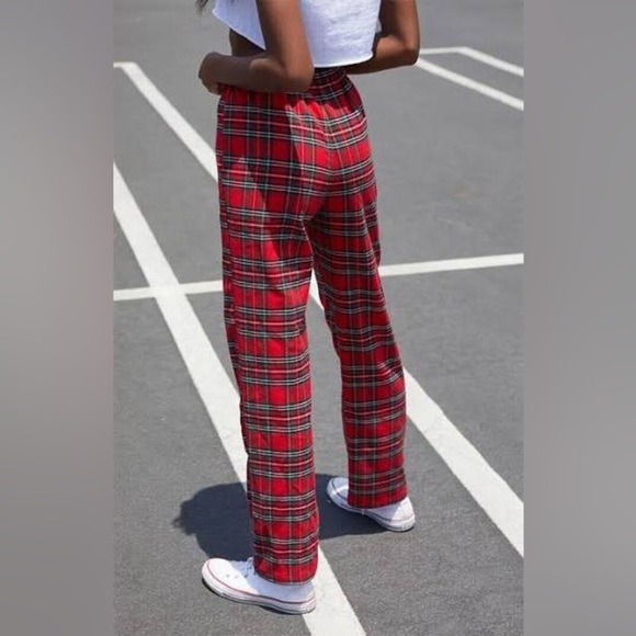 NWOT - John Galt Red Plaid Pants - Size S - Picture 2 of 9